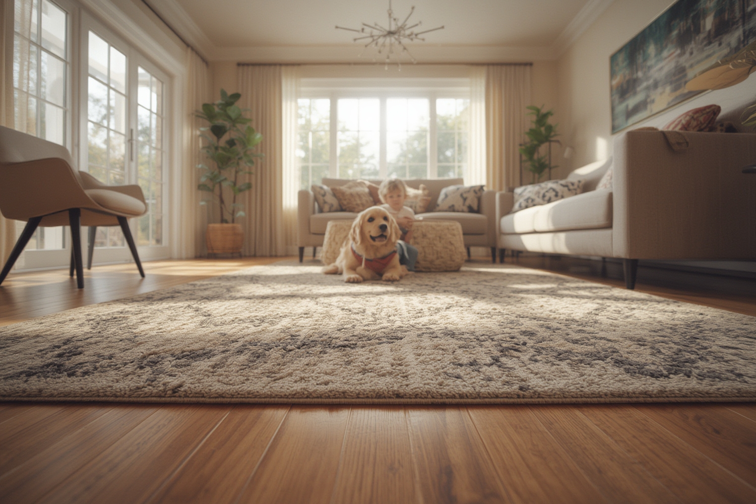 non-slip rug - Illustration 1