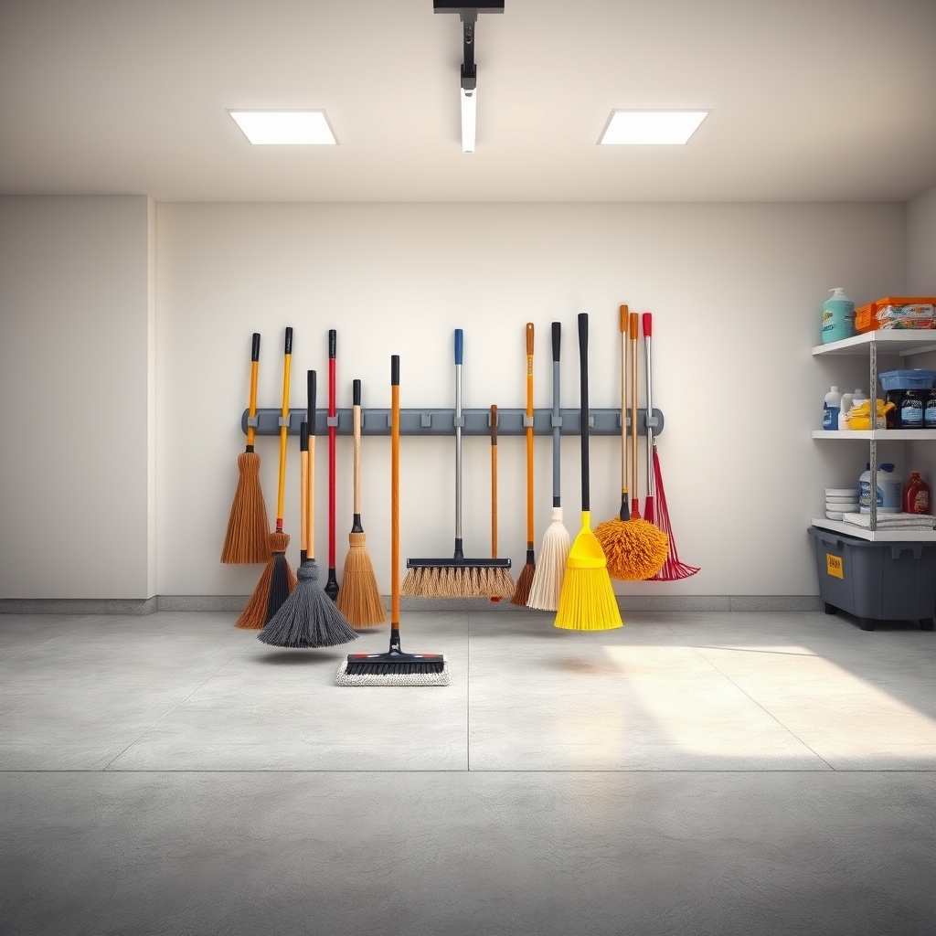 broom holder product view